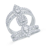 1.15ct 14k White Gold Diamond Lady's Ring