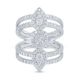 1.15ct 14k White Gold Diamond Lady's Ring