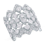 3.92ct 14k White Gold Diamond Lady's Ring