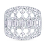 1.65ct 14k White Gold Diamond Lady's Ring
