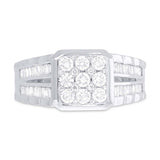 1.15ct 14k White Gold Diamond Men's Ring