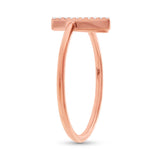 0.06ct 14k Rose Gold Diamond Lady's Ring