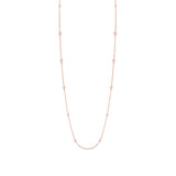 0.96ct 14k Rose Gold 60" Diamonds by the Yard Chain