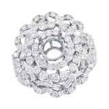 2.95ct 18k White Gold Diamond Semi-mount Ring
