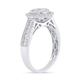 1.01ct 14k White Gold Diamond Engagement Ring