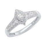 0.46ct 14k White Gold Diamond Engagement Ring