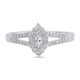 0.36ct 14k White Gold Diamond Engagement Ring