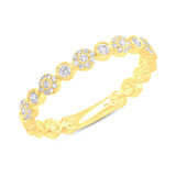 0.22ct 14k Yellow Gold Diamond Lady's Band