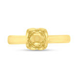 0.06ct 14k Yellow Gold Diamond Semi-mount Ring for 0.75ct Center