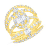 2.56ct 18k Yellow Gold Diamond Lady's Ring