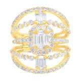 2.56ct 18k Yellow Gold Diamond Lady's Ring