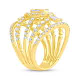 2.56ct 18k Yellow Gold Diamond Lady's Ring