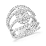 2.56ct 14k White Gold Diamond Lady's Ring