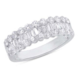 1.36ct 14k White Gold Diamond Baguette Lady's Band