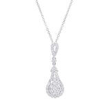 0.88ct 14k White Gold Diamond Necklace
