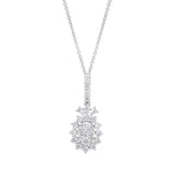 0.82ct 14k White Gold Diamond Necklace