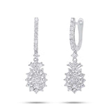 1.34ct 14k White Gold Diamond Earring