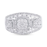 0.92ct 14k White Gold Diamond Lady's Ring