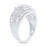 0.92ct 14k White Gold Diamond Lady's Ring