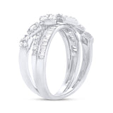 1.18ct 14k White Gold Diamond Lady's Ring