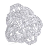 1.58ct 14k White Gold Diamond Baguette Ring