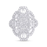 1.58ct 14k White Gold Diamond Baguette Ring