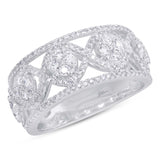 0.82ct 14k White Gold Diamond Lady's Ring