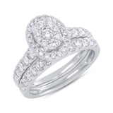 1.27ct 14k White Gold Diamond Wedding Set