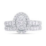 1.27ct 14k White Gold Diamond Wedding Set