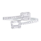0.49ct 14k White Gold Diamond Baguette Ring