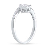 0.49ct 14k White Gold Diamond Baguette Ring