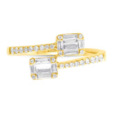 0.49ct 14k Yellow Gold Diamond Baguette Ring