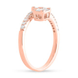 0.49ct 14k Rose Gold Diamond Baguette Ring
