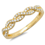 0.22ct 14k Yellow Gold Diamond Lady's Ring Size 5.5