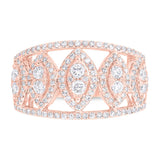 0.71ct 14k Rose Gold Diamond Lady's Ring
