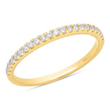0.22ct 14k Yellow Gold Diamond Lady's Band