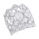 4.14ct 14k White Gold Diamond Lady's Ring