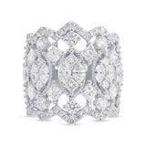 4.14ct 14k White Gold Diamond Lady's Ring