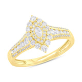 0.63ct 14k Yellow Gold Diamond Engagement Ring