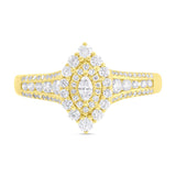 0.63ct 14k Yellow Gold Diamond Engagement Ring