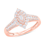 0.63ct 14k Rose Gold Diamond Engagement Ring
