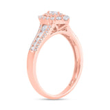 0.63ct 14k Rose Gold Diamond Engagement Ring