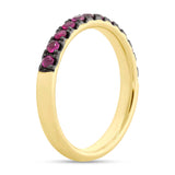 0.58ct 14k Yellow Gold Ruby Lady's Band