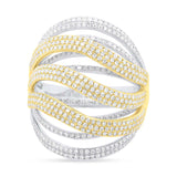 2.50ct 14k Two-tone Gold Diamond Lady's Ring
