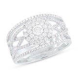 0.91ct 14k White Gold Daimond Lady's Ring