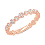 0.22ct 14k Rose Gold Diamond Lady's Band