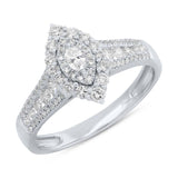 0.63ct 14k White Gold Diamond Engagement Ring