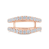 1.21ct 14k Rose Gold Diamond Lady's Ring Guard