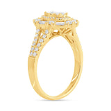 0.92ct 14k Yellow Gold Diamond Lady's Ring