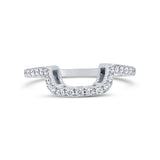 0.21ct 14k White Gold Diamond Lady's Band Size 5.5
